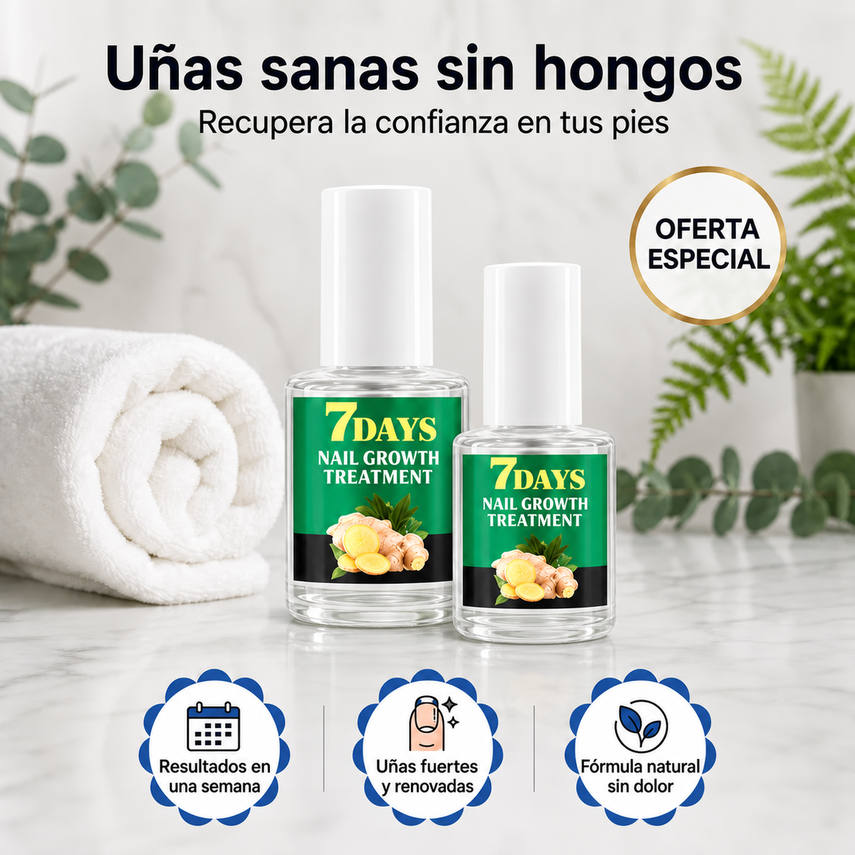 Nail Fungus Essence | Tratamiento para mejorar uñas con hongos "Elimina los Hongos y Evita que Regresen"