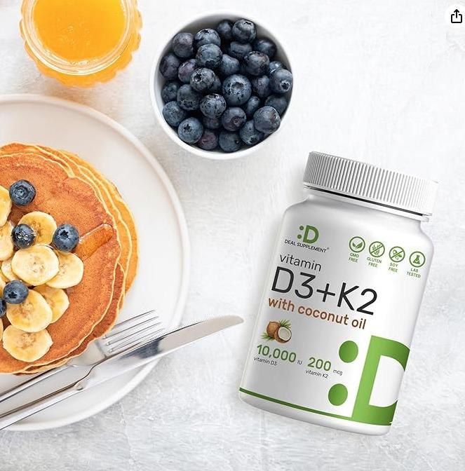✨ D3K2 Forte™ — Vitamina D3 + K2 Premium con Absorción Potenciada en OFERTA !!✅ 👩🏻⚕️