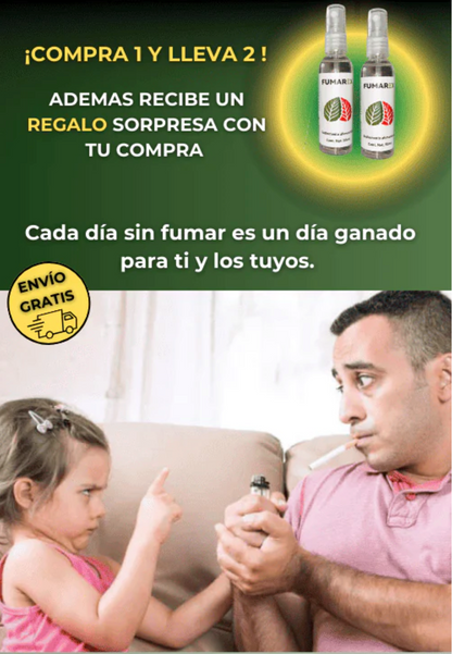 FUMAREX - Spray NATURAL para dejar de fumar - 2 x 1