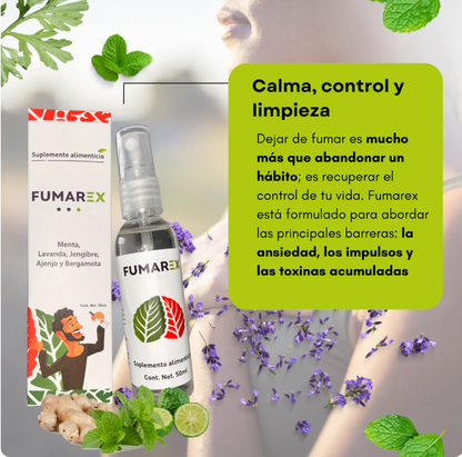 FUMAREX - Spray NATURAL para dejar de fumar - 2 x 1