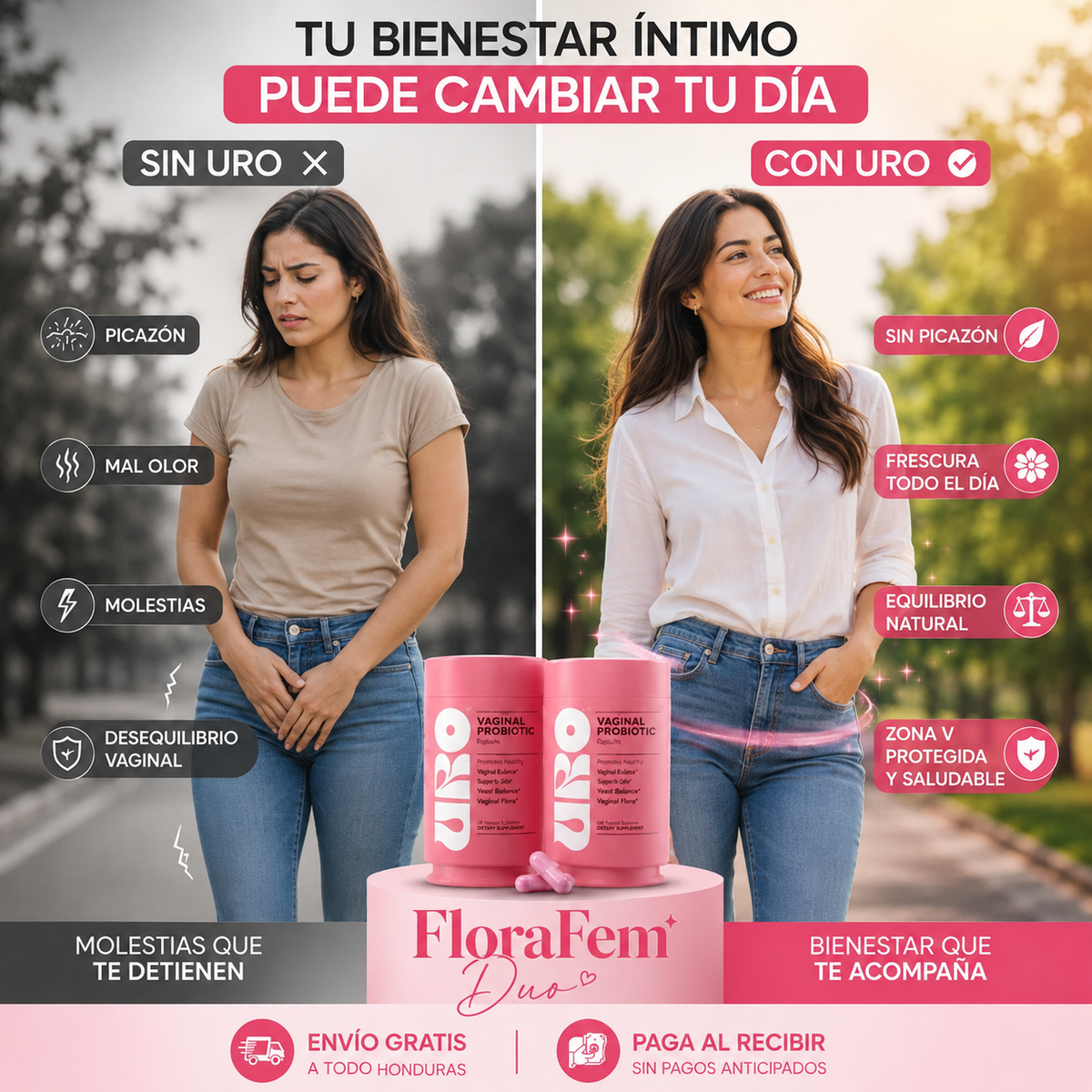 URO™ Probiótico Íntimo – Equilibrio, Frescura y Confianza