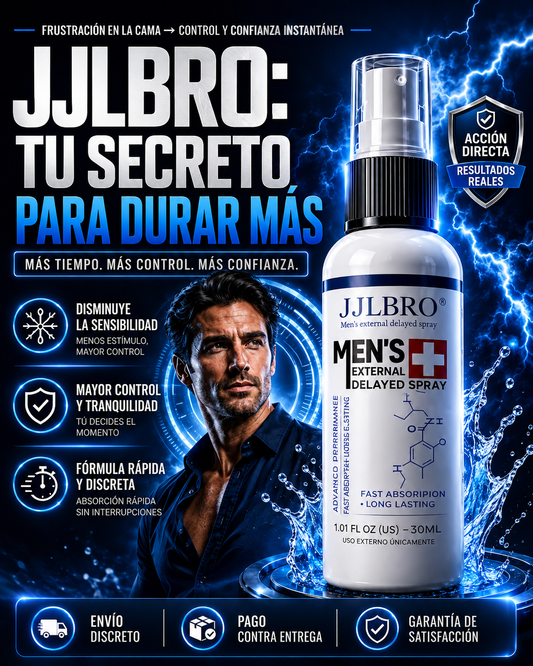 JJLBRO™ - SPRAY DE MÁXIMO CONTROL MASCULINO🔥+ ENVÍO GRATIS 🎁
