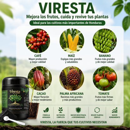 Activador de Suelo VIRESTA Para Mejores Frutos y Cuidar tus Cultivos 🌱