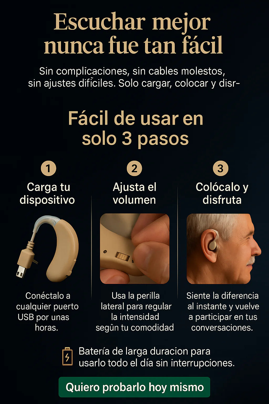 AUDÍFONOS PARA LA SORDERA