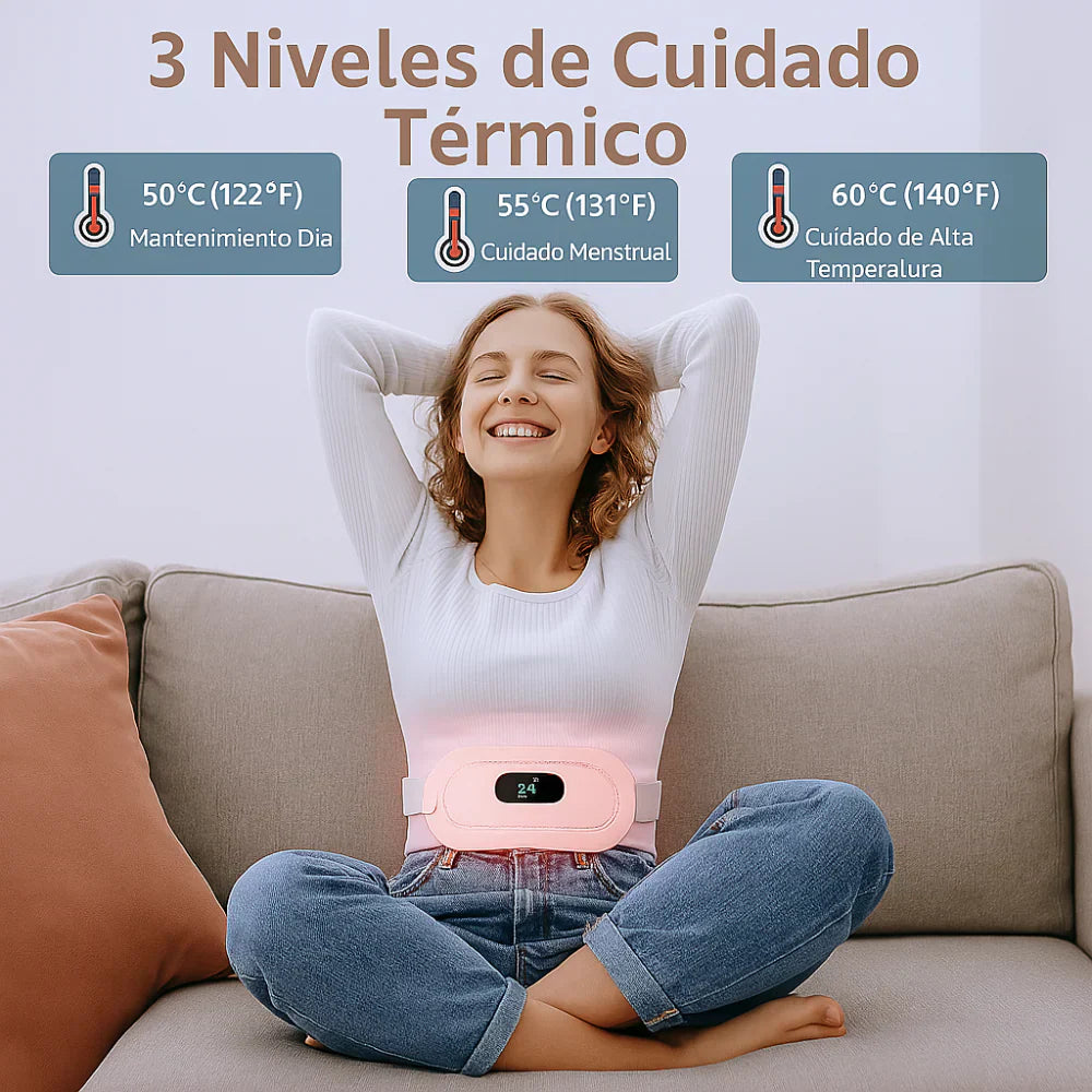 🩸AlivioMenstrual Pro™ - Cinturón Masajeador Térmico Para Cólicos