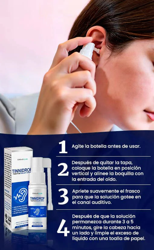 TINNIDROP SPRAY LIMPIADOR DE OÍDO 👂 CON ENVIO GRATIS