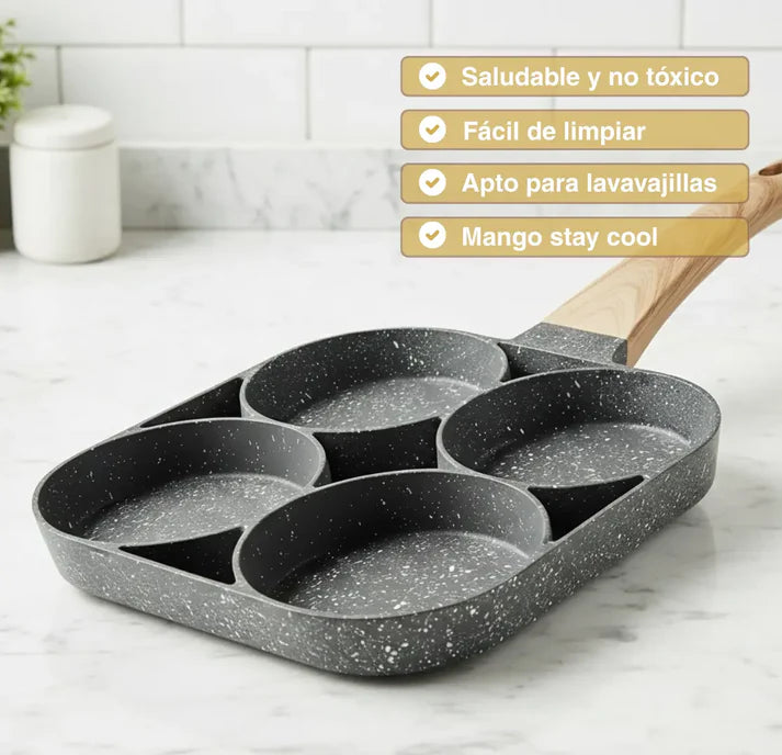 Sartén multifunción antiadherente 4 en 1 🍳