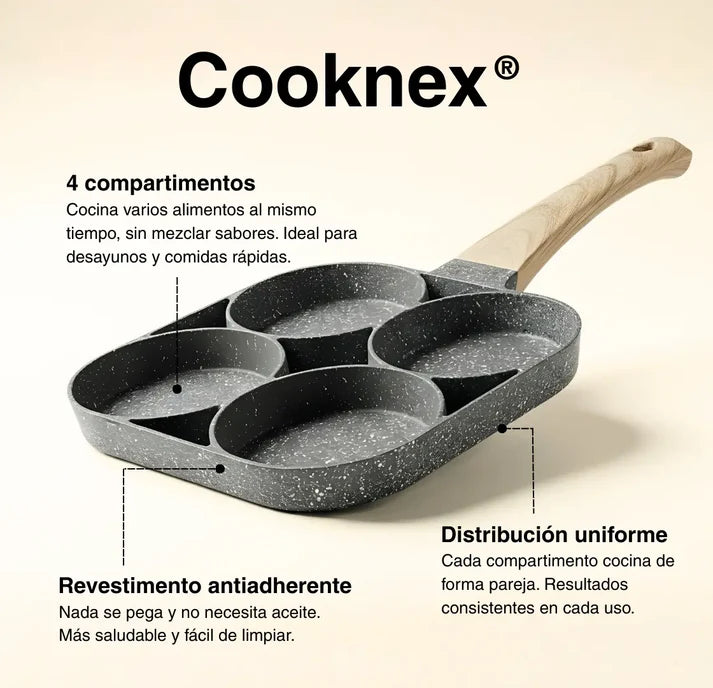 Sartén multifunción antiadherente 4 en 1 🍳