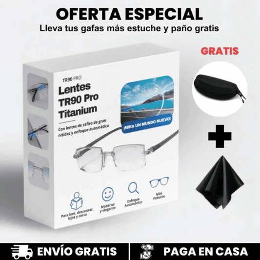 GAFAS MULTIFOCALES INTELIGENTES TR90 CON ZOOM AUTIMATICO, PROTECIÓN DE LUZ AZUL Y EFECTO FOTOCROMÁTICO