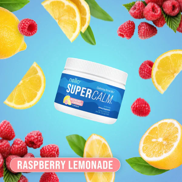 NELLO SuperCalm - Relajante Natural con Ashwagandha y Glicinato de Magnesio que Reduce el Cortisol y Enfoque Total