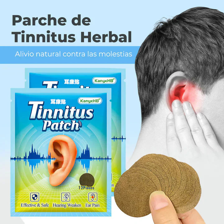 PARCHES HERBALES PARA ZUMBIDO DE OIDO - TINNITUS PATCH + ENVIO GRATIS