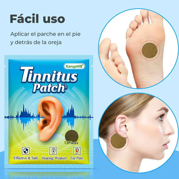 PARCHES HERBALES PARA ZUMBIDO DE OIDO - TINNITUS PATCH + ENVIO GRATIS